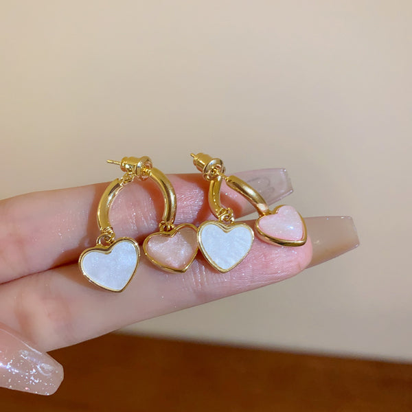 14K Gold-plated Love Cross Earrings