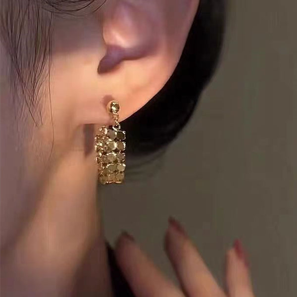 14K Gold-plated Niche Chain Earrings