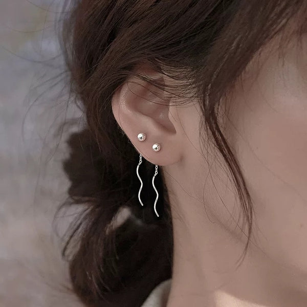 Sterling Silver Threader Earrings