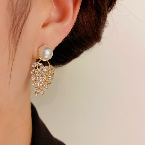 14K Gold-plated Dangle Earrings