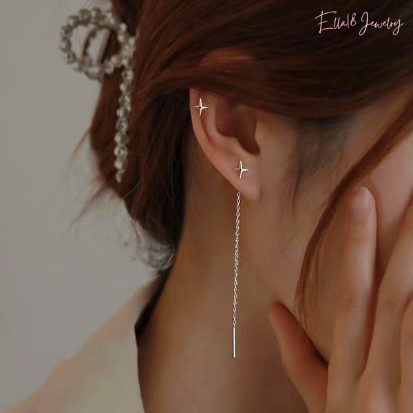 Star Tassel Threaders Earrings