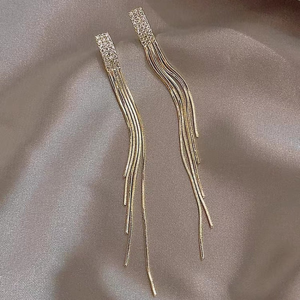14k Gold-plated Tassel Earrings