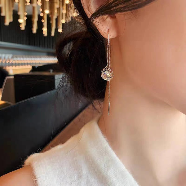 14K Gold-plated Luxury Threader Earrings