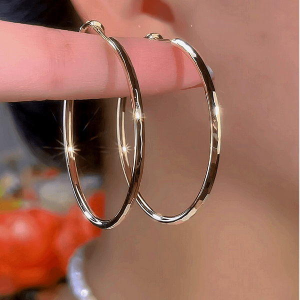 14K Gold-Plated Hoop Earrings