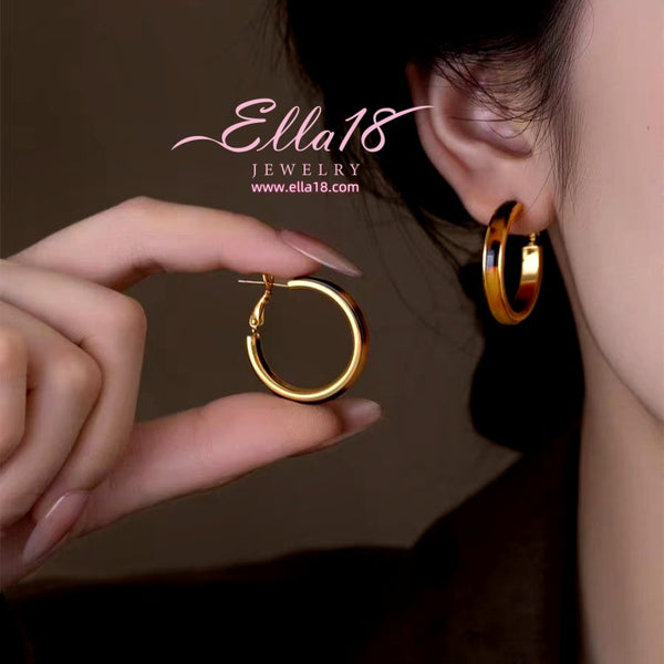 14K Gold-Plated 2025 Trendy Leopard Print Hoop Earrings