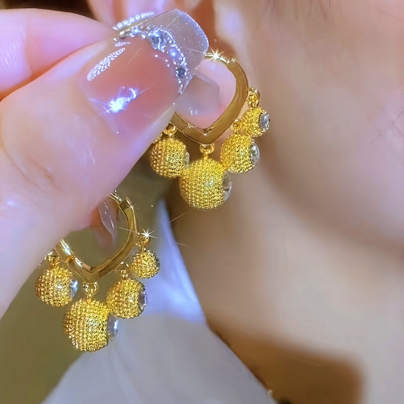 14K Gold-Plated Elegant Durian Earrings – Ella18