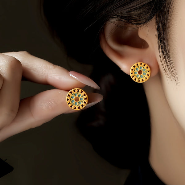 14K Gold-Plated Elegant Studs