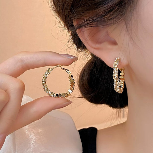 14K Gold-Plated Hoop Earrings