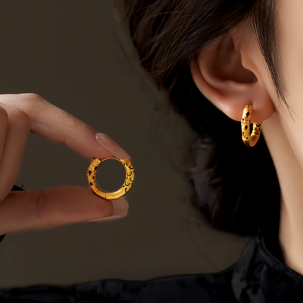 14K Gold-Plated Small Hoop Earrings