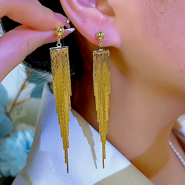 14K Gold-Plated Tassel Earrings