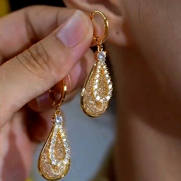 14K Gold-Plated Water Drop Earrings