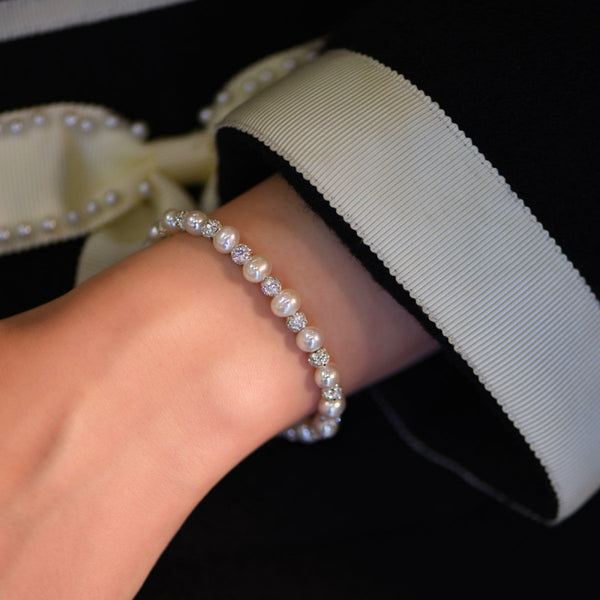 14K Gold-plated Exquisite Pearl Diamond Bracelets