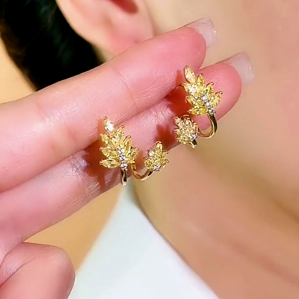 14K Gold-plated Zircon Gold Studs