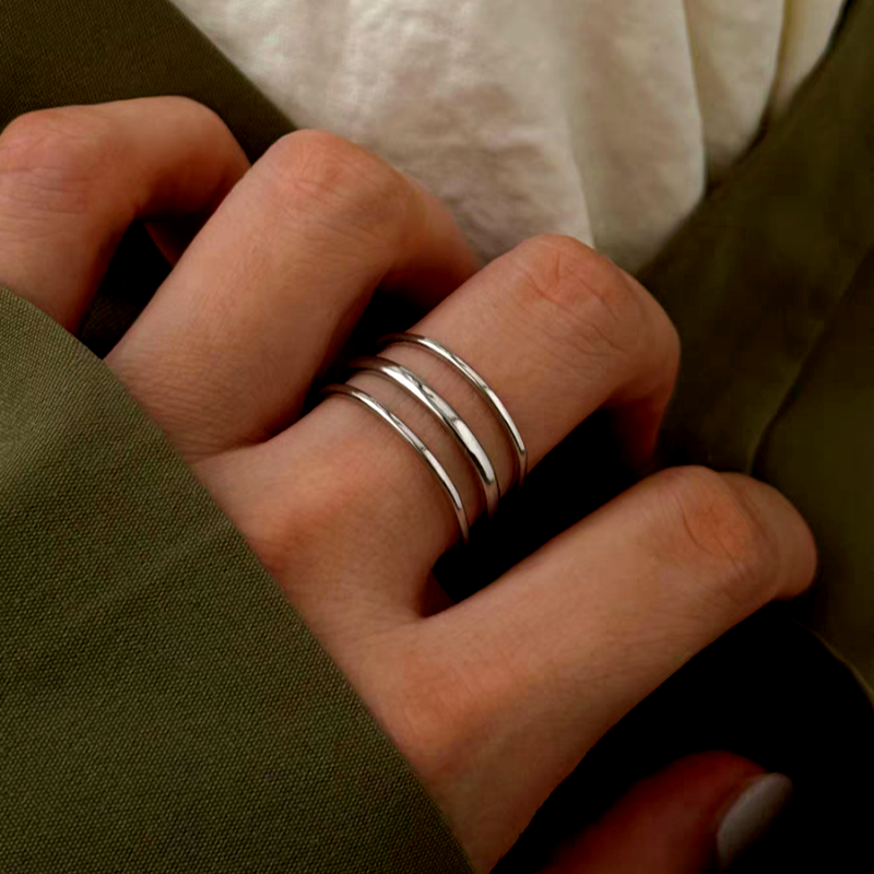 Multilayer Rings 14K Gold Plated Multi-Layer Rings – Ella18