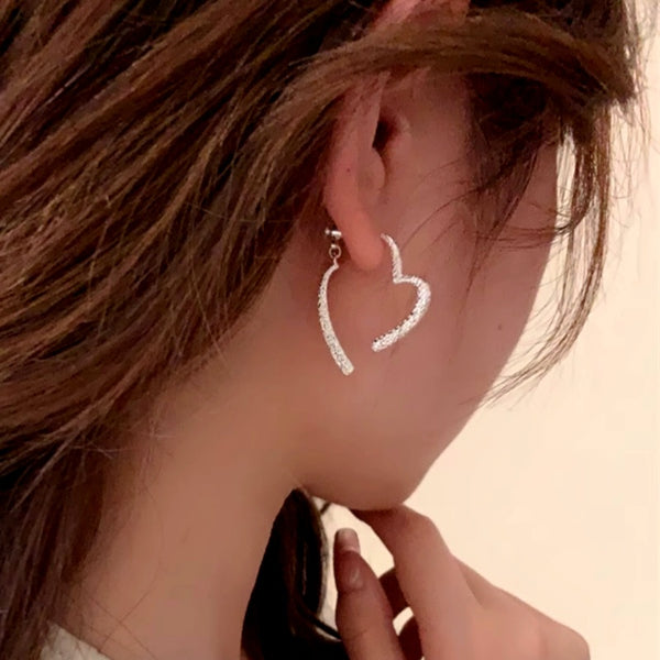 14k Gold-Plated Heart-Design Earrings