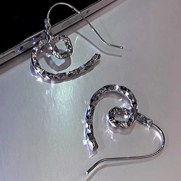 14k Gold-plated Heart-Design Earrings