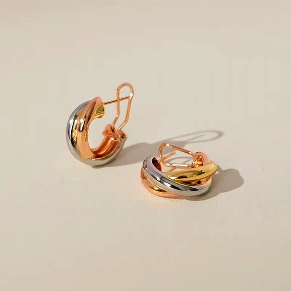 18K Gold-Plated Polished Hoop Earrings