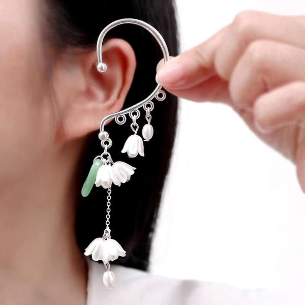 Fairy Lily Of The Valley Tassel Ear Cuffs