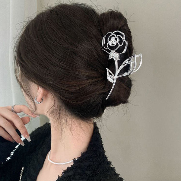 Hollow Rose Hair Clips
