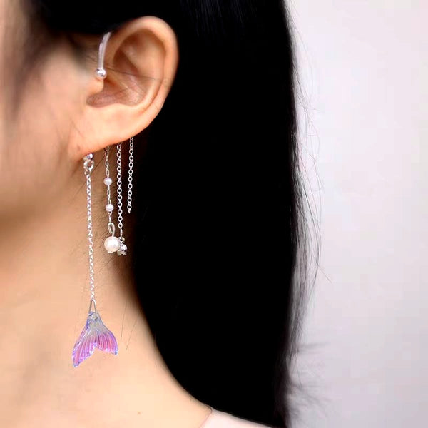 Mermaid Tassel Ear Cuffs
