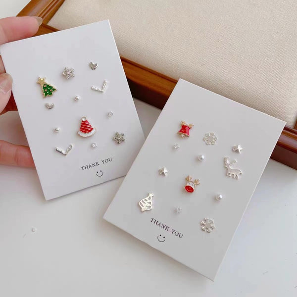 Sterling Silver Christmas Earring Sets