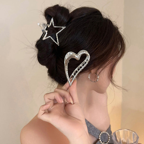Star And Heart Hair Clips