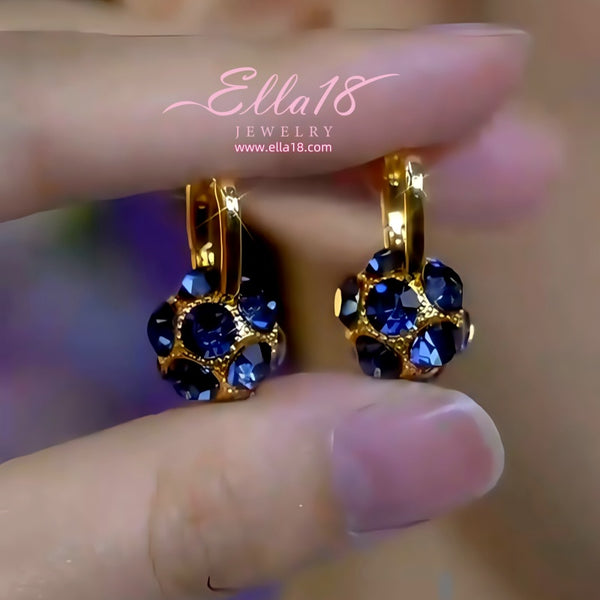 Sterling Silver 2025 Luxury Zircon Diamond Ball Earrings