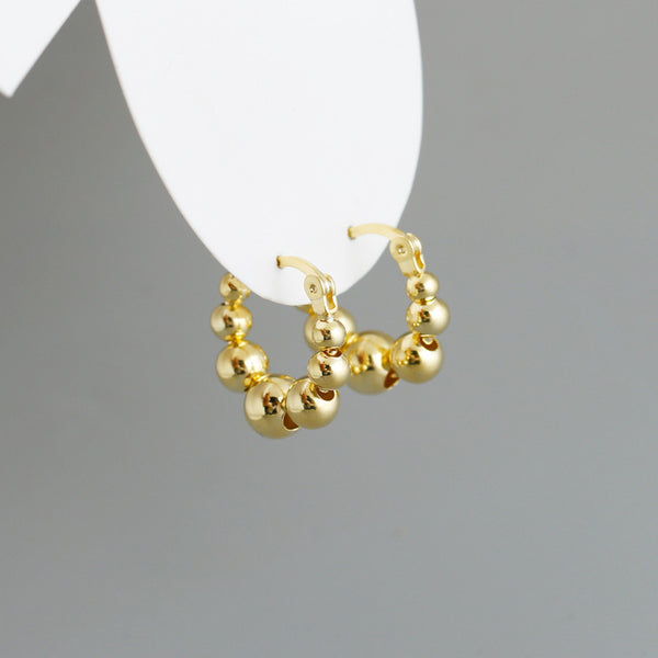 Sterling Silver Elegant Ball Earrings