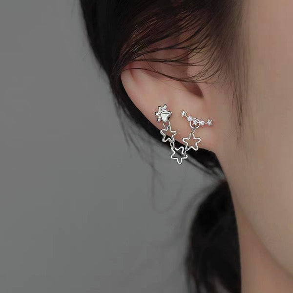 Sterling Silver Elegant Chain Earrings