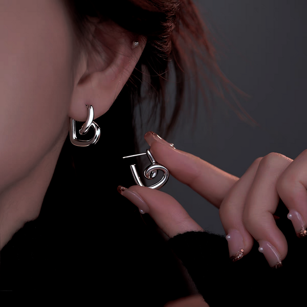 Sterling Silver Heart Earrings