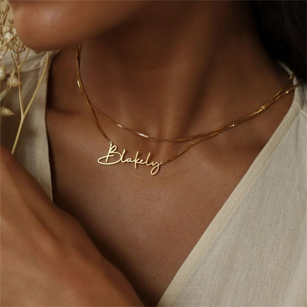 Sterling Silver Incredible Customized Letter Name Necklaces