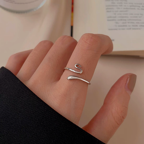 Sterling Silver Luxury Adjustable Snake Rings