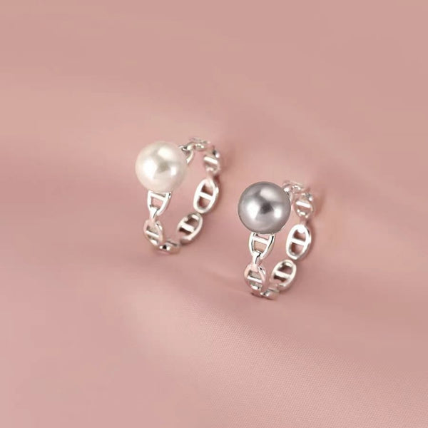 Sterling Silver Pearl Rings
