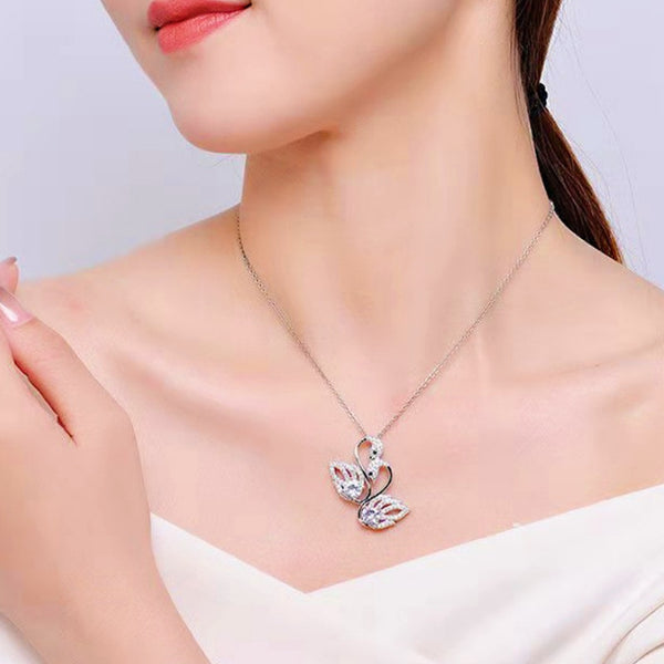 Sterling Silver Swan Necklaces