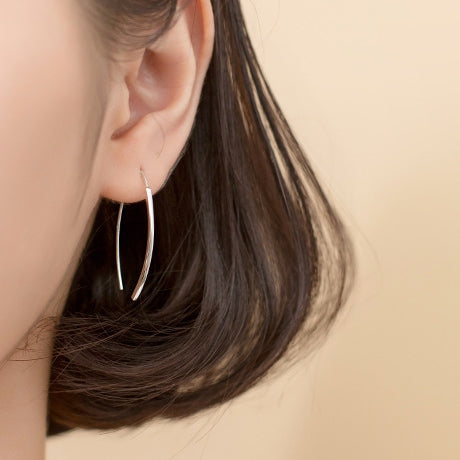 Simple Line Stick Threader Earrings